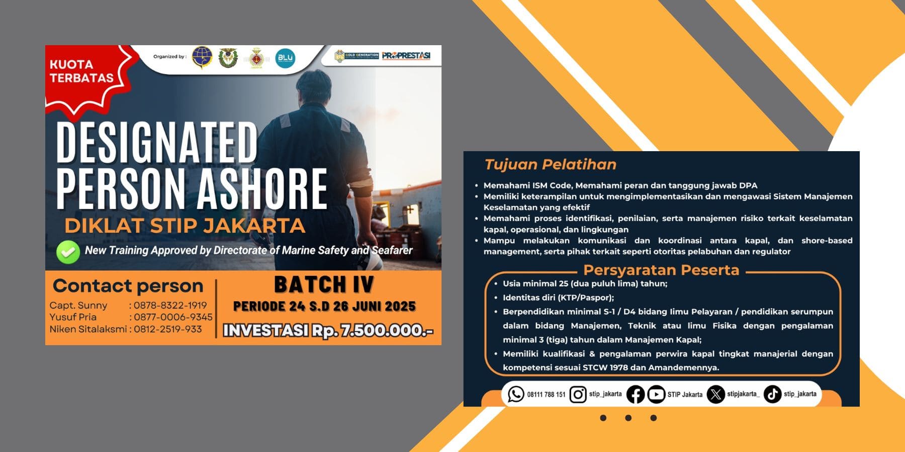 Diklat Designated Person Ashore Batch IV 2025