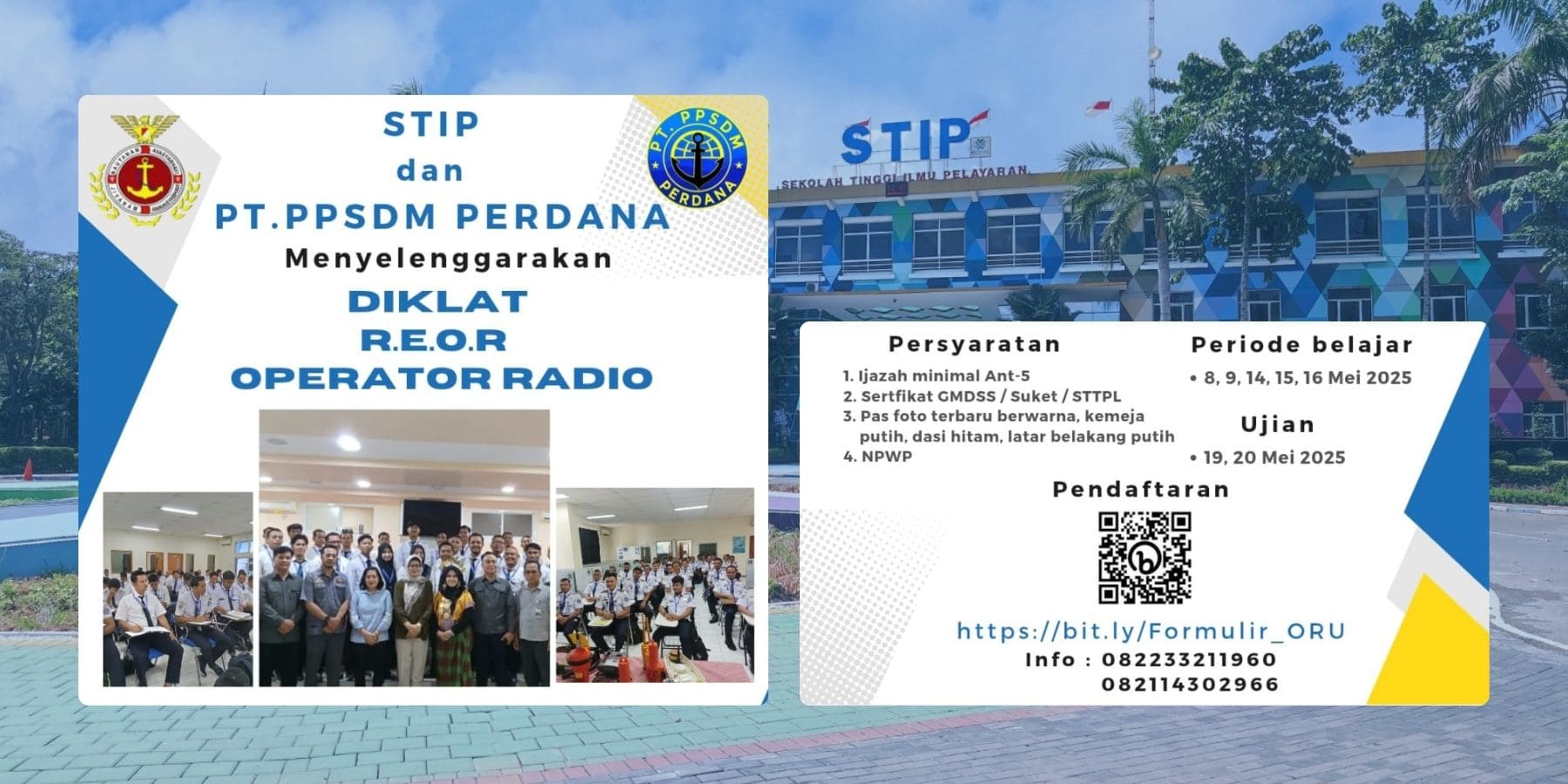 Diklat R.E.O.R Operator Radio Diselenggarakan oleh STIP Jakarta dan PT. PPSDM PERDANA
